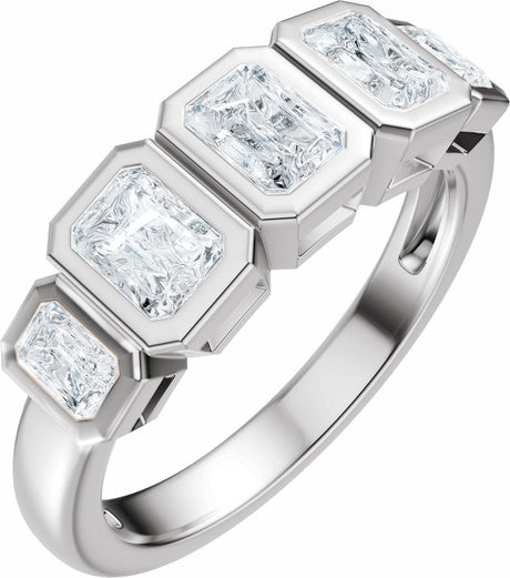 14K White Gold 1 1/3 CTW Lab-Grown Diamond Anniversary Band