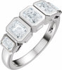 14K White Gold 1 1/3 CTW Lab-Grown Diamond Anniversary Band