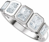 14K White Gold 1 1/3 CTW Lab-Grown Diamond Anniversary Band