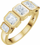14K Yellow Gold 1 1/3 CTW Lab-Grown Diamond Anniversary Band