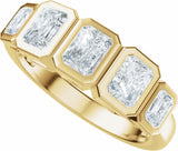 14K Yellow Gold 1 1/3 CTW Lab-Grown Diamond Anniversary Band