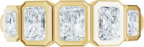 14K Yellow Gold 1 1/3 CTW Lab-Grown Diamond Anniversary Band