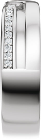 14K White Gold 1/8 CTW Lab-Grown Diamond Band