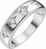 14K White Gold 1/10 CTW Lab-Grown Diamond Anniversary Band