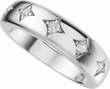14K White Gold 1/10 CTW Lab-Grown Diamond Anniversary Band