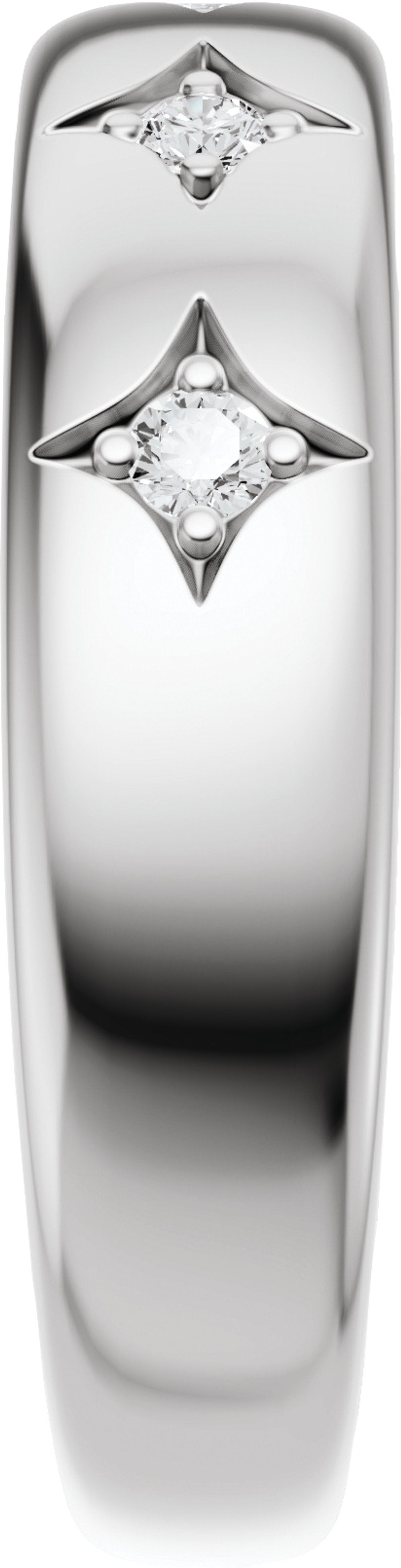 14K White Gold 1/10 CTW Lab-Grown Diamond Anniversary Band