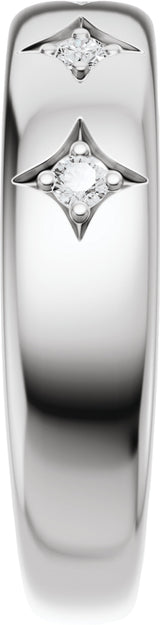 14K White Gold 1/10 CTW Lab-Grown Diamond Anniversary Band