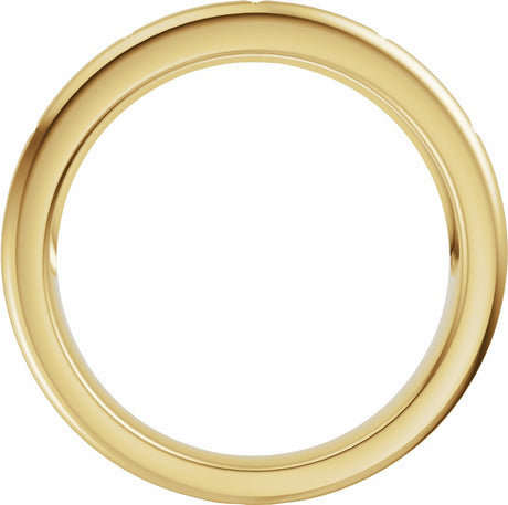 14K Yellow Gold 1/10 CTW Natural Diamond Anniversary Band