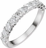 14K White Gold 3/4 CTW Lab-Grown Diamond Anniversary Band 