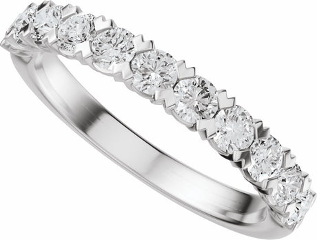 14K White Gold 3/4 CTW Lab-Grown Diamond Anniversary Band 