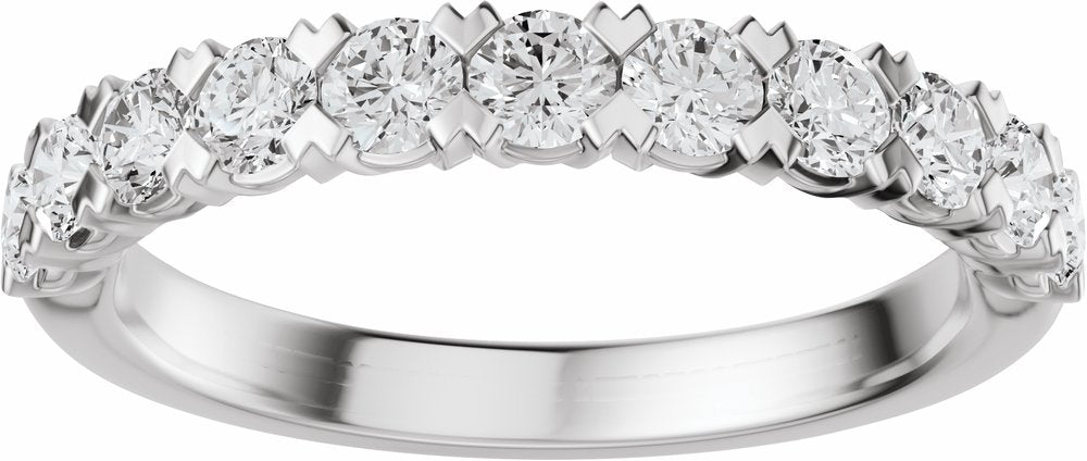 14K White Gold 3/4 CTW Lab-Grown Diamond Anniversary Band 