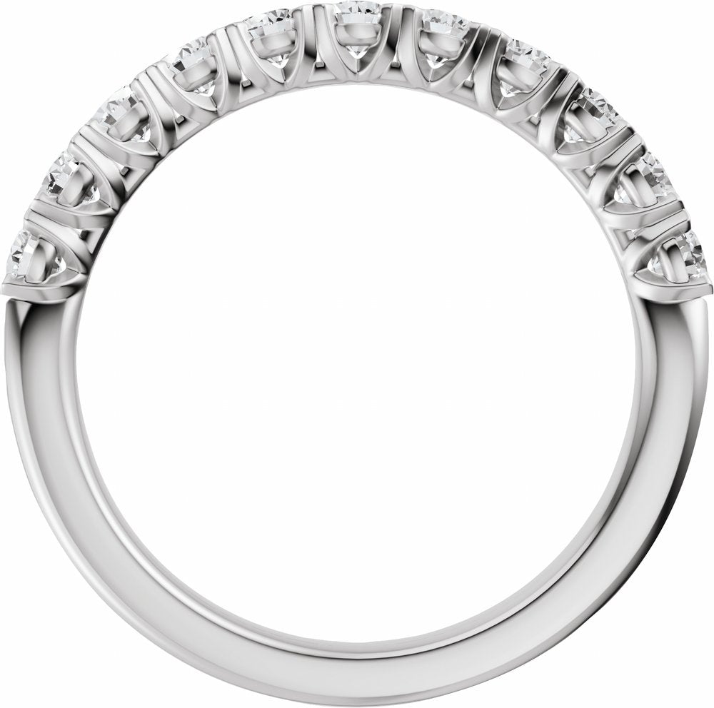14K White Gold 3/4 CTW Lab-Grown Diamond Anniversary Band
