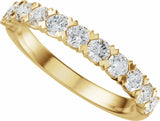 14K Yellow Gold 3/4 CTW Lab-Grown Diamond Anniversary Band