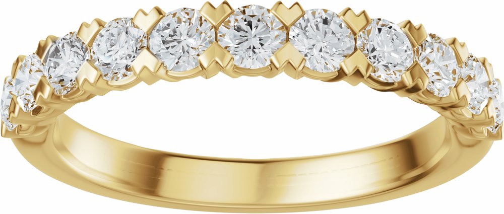14K Yellow Gold 3/4 CTW Lab-Grown Diamond Anniversary Band 