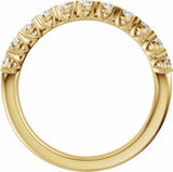 14K Yellow Gold 3/4 CTW Lab-Grown Diamond Anniversary Band
