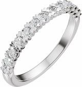 14K White Gold 1/2 CTW Lab-Grown Diamond Anniversary Band 