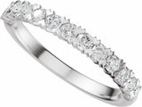 14K White Gold 1/2 CTW Lab-Grown Diamond Anniversary Band 