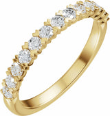 14K Yellow Gold 1/2 CTW Lab-Grown Diamond Anniversary Band 