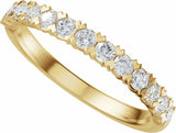 14K Yellow Gold 1/2 CTW Lab-Grown Diamond Anniversary Band 