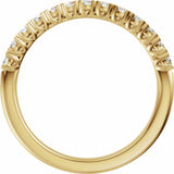 14K Yellow Gold 1/2 CTW Lab-Grown Diamond Anniversary Band 