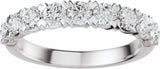 14K White Gold 9/10 CTW Lab-Grown Diamond Anniversary Band