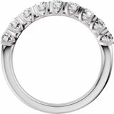 14K White Gold 9/10 CTW Lab-Grown Diamond Anniversary Band