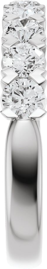 14K White Gold 9/10 CTW Lab-Grown Diamond Anniversary Band 