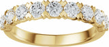 14K Yellow Gold 9/10 CTW Lab-Grown Diamond Anniversary Band
