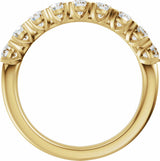 14K Yellow Gold 9/10 CTW Lab-Grown Diamond Anniversary Band 