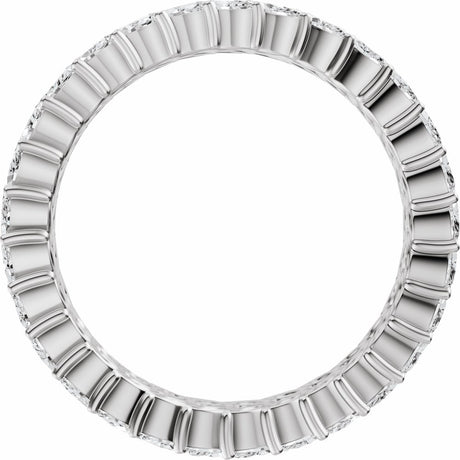 14K White Gold Lab-Grown Diamond Eternity Band Size 7