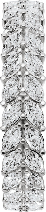 14K White Gold Lab-Grown Diamond Eternity Band Size 7