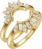 14K Yellow Gold 3/8 CTW Lab-Grown Diamond Ring Guard