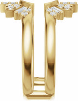 14K Yellow Gold 3/8 CTW Lab-Grown Diamond Ring Guard