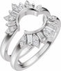 14K White Gold 3/8 CTW Lab-Grown Diamond Ring Guard