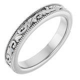 14K White Gold .02 CTW Natural Diamond Band Size 7