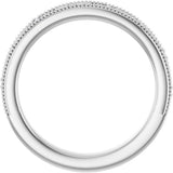 14K White Gold .02 CTW Natural Diamond Band Size 7