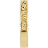 14K Yellow Gold .02 CTW Natural Diamond Band Size 7
