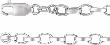 Sterling Silver 5 mm Rolo 16" Chain