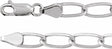 Sterling Silver 5.7 mm Elongated Curb 20" Chain