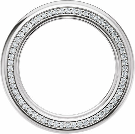 14K White Gold 5/8 CTW Lab-Grown Diamond Band Size 11