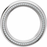 14K White Gold 5/8 CTW Lab-Grown Diamond Band Size 11