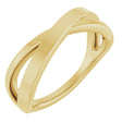 14K Yellow Gold Criss-Cross Ring