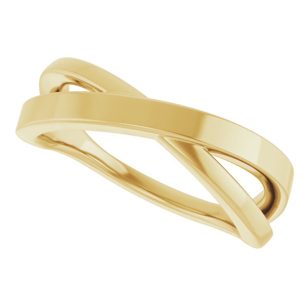 14K Yellow Gold Criss-Cross Ring