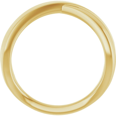 14K Yellow Gold Criss-Cross Ring