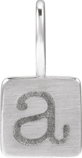 Sterling Silver Engravable Geometric Pendant