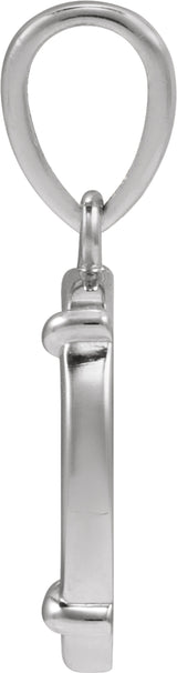 Sterling Silver Engravable Round Pendant