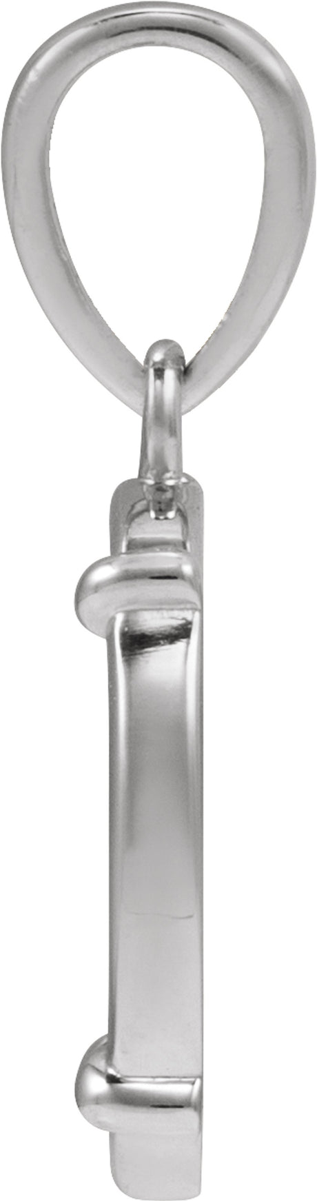 Sterling Silver Engravable Round Pendant