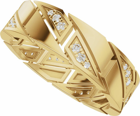 14K Yellow Gold 1/4 CTW Lab-Grown Diamond Eternity Band