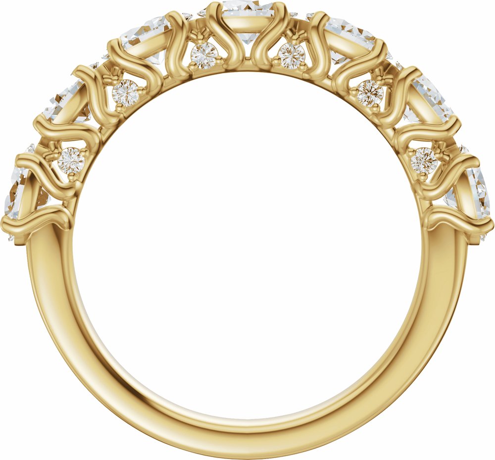 14K Yellow Gold 1 7/8 CTW Lab-Grown Diamond Anniversary Band