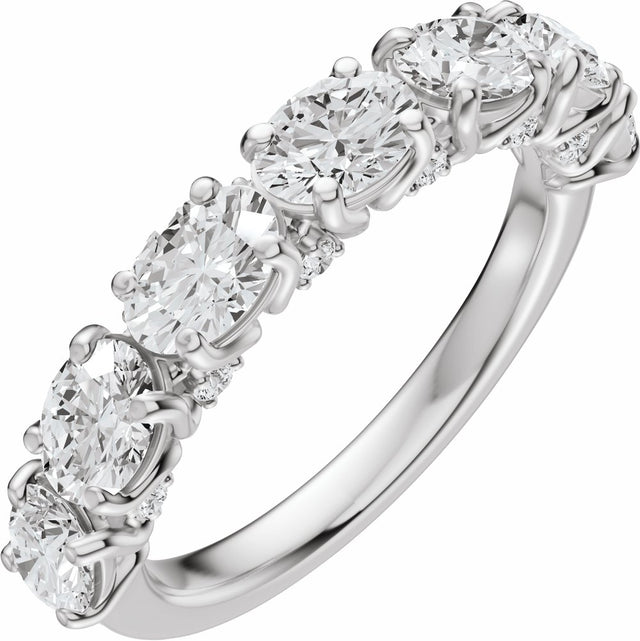 14K White Gold 1 7/8 CTW Lab-Grown Diamond Anniversary Band